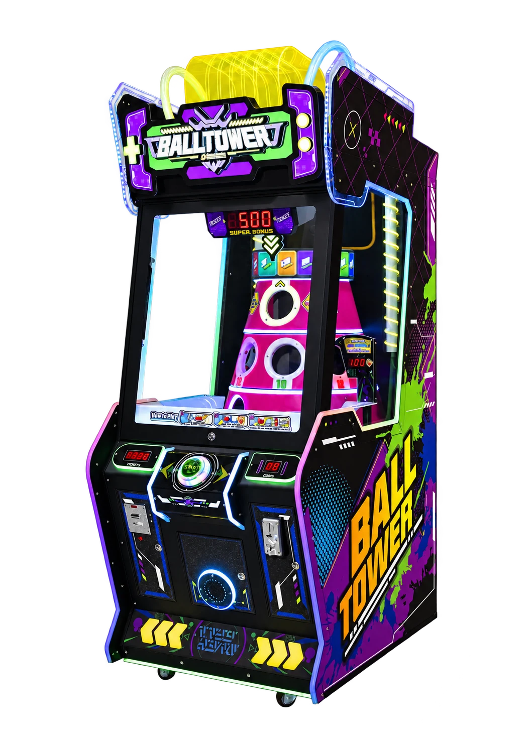 Ball Tower ticket redemption arcade machine by Jiuyou Animation